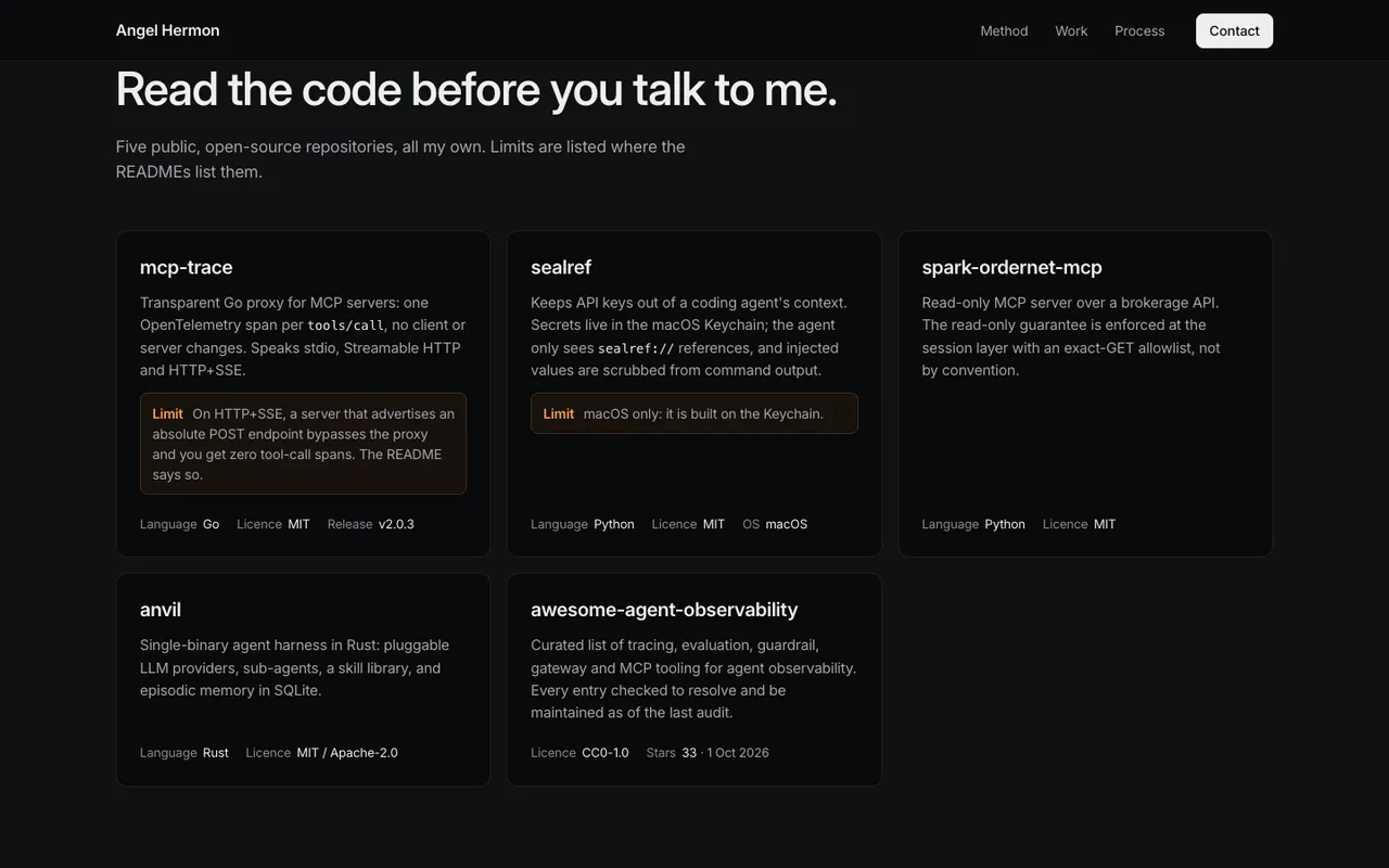 Agent observability site: Proof