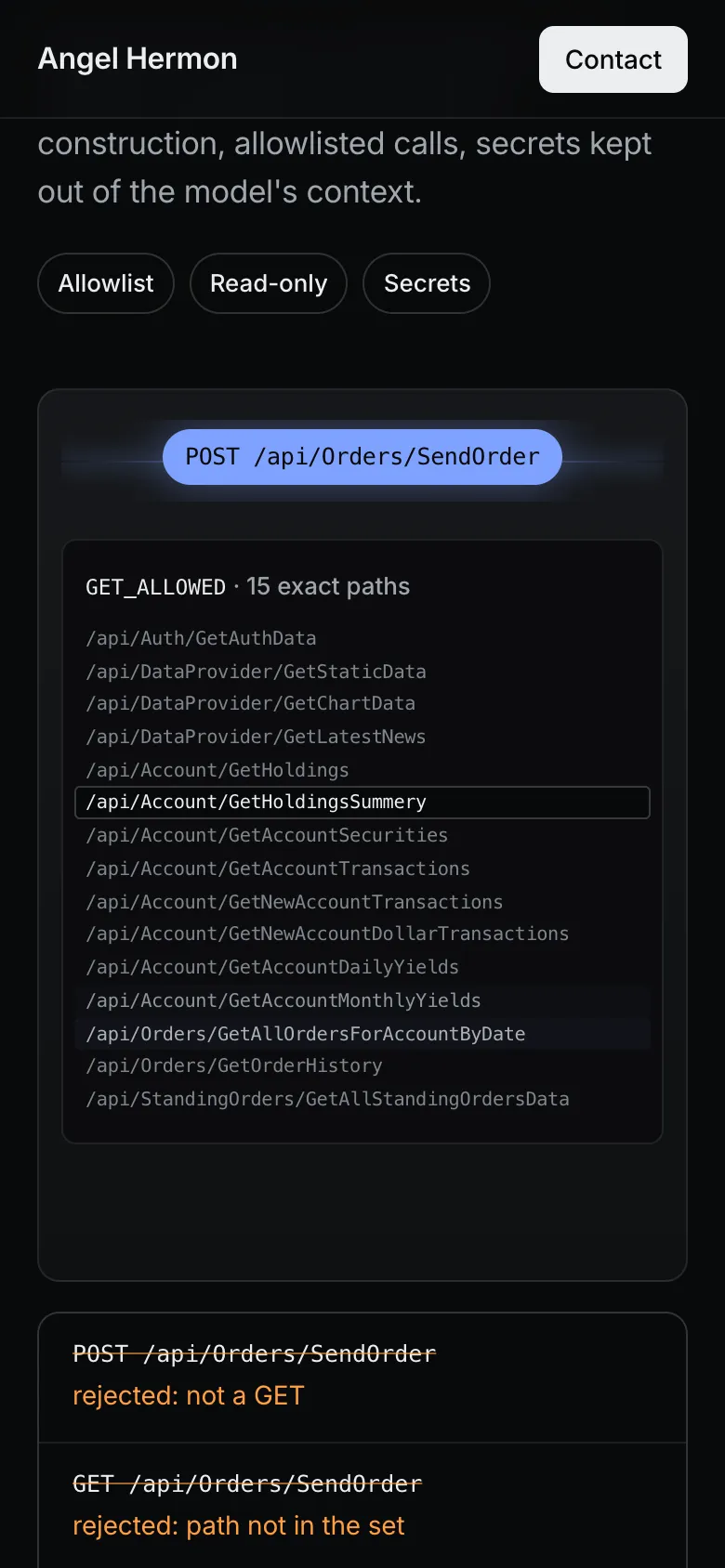 Proof: five repositories with their limits