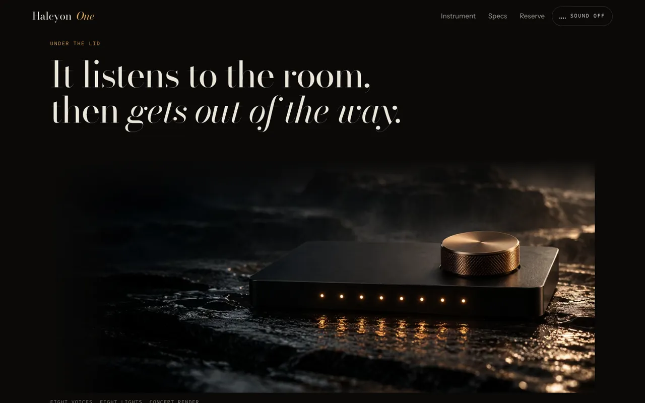 Halcyon One: Under the lid