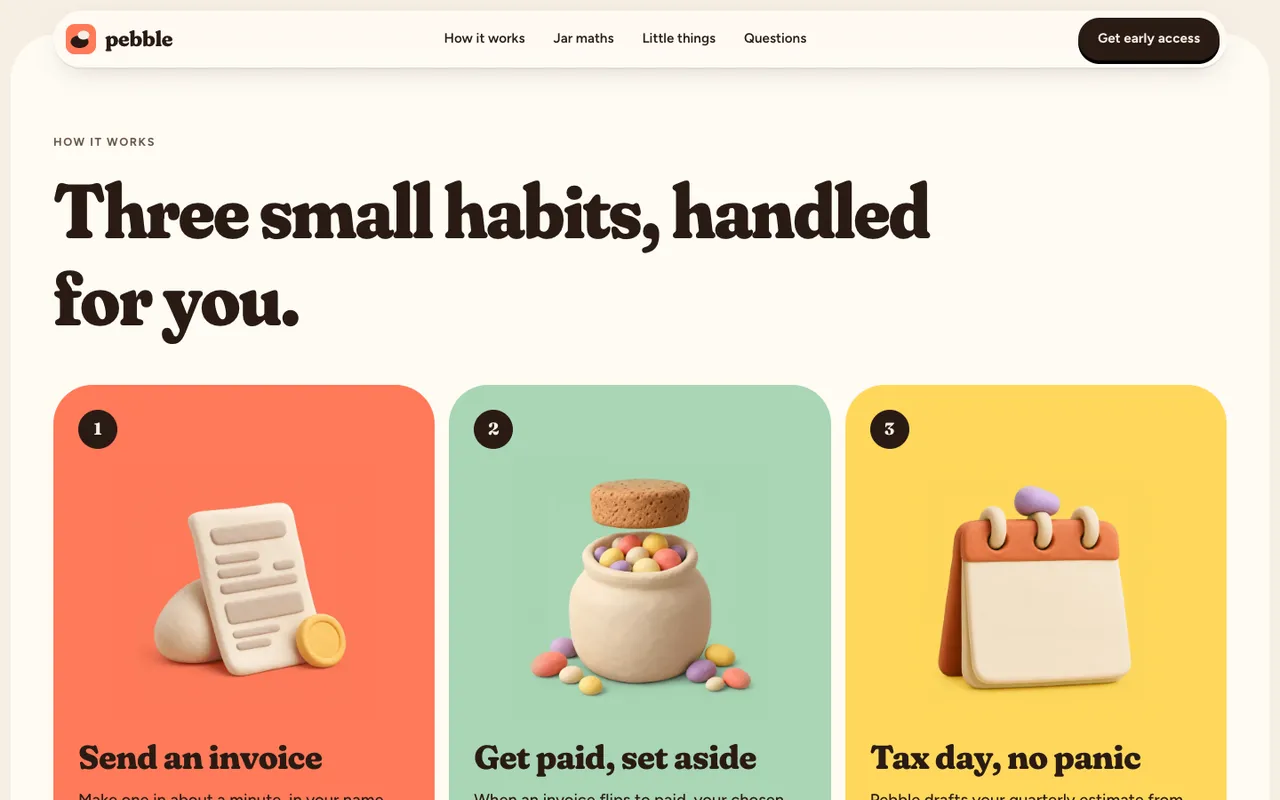 Pebble: Three habits