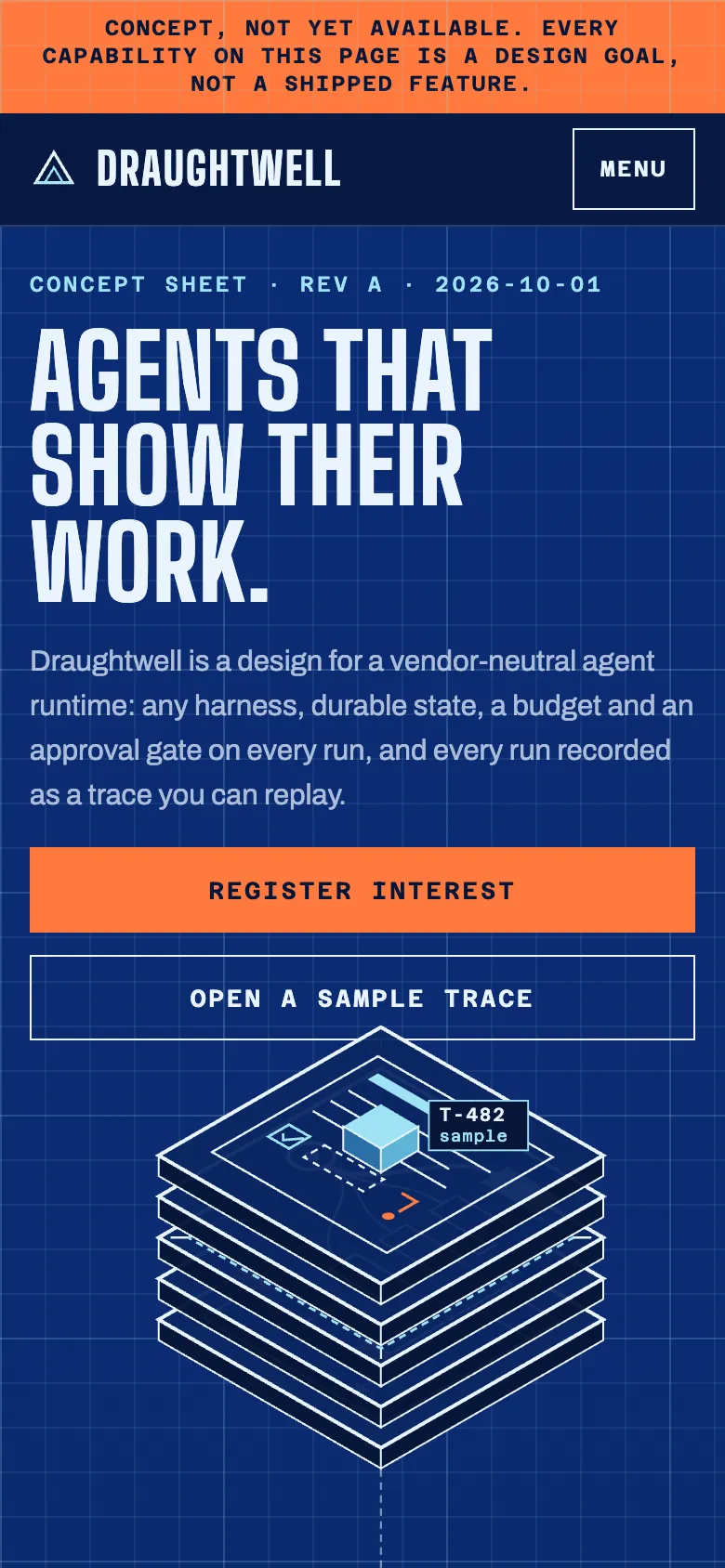 Draughtwell on a phone